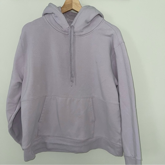 Athleta Retroplush Hoodie XL Shasta Purple Kangaroo Pocket Worn Twice - Picture 5 of 7
